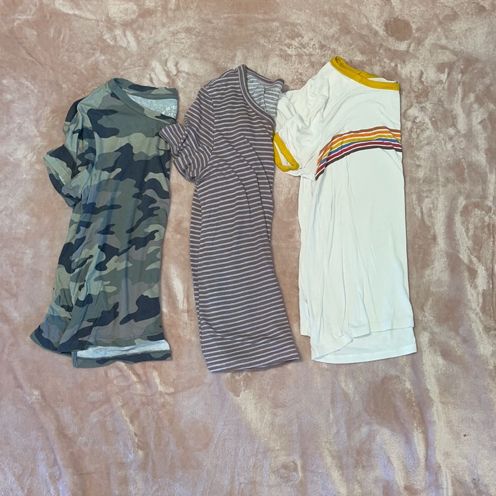3 tee shirts